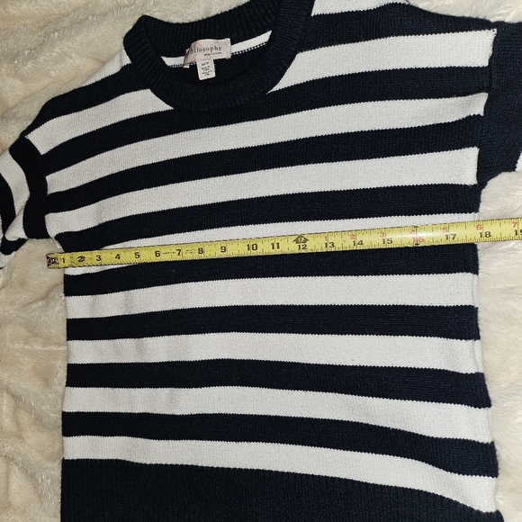 Philosophy Striped Sweater Sz XS - Picture 4 of 5
